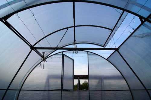 Парник из поликарбоната с открывающейся крышей: теплица с раздвижным верхом, фото со сдвижным и съемным поликарбонатом