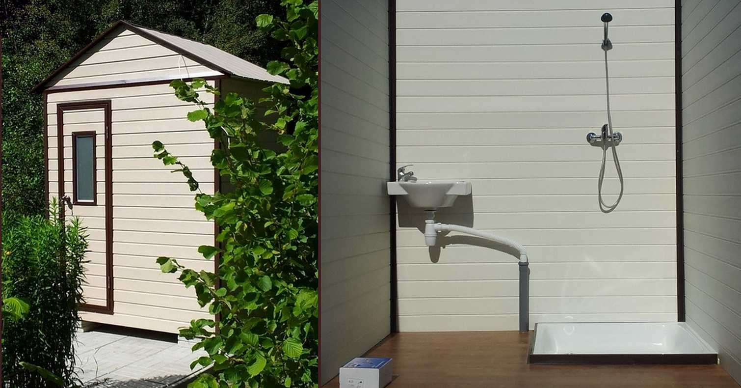 Дачный душ с подогревом: бак или бочка для воды, емкости для летнего душа, деревянный вариант с раздевалкой для дачи своими руками