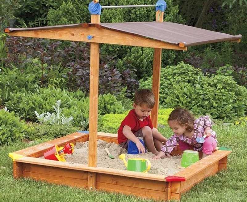 Детская песочница в саду: сооружаем классное место для детского отдыха