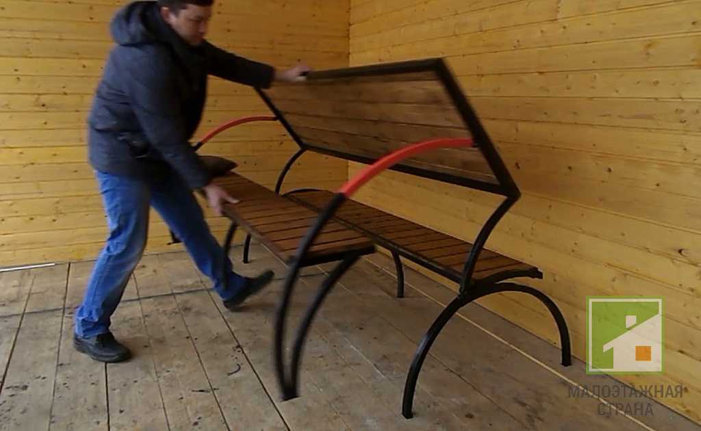 Скамейка своими руками из дерева и металла: пошаговые инструкции по изготовлению