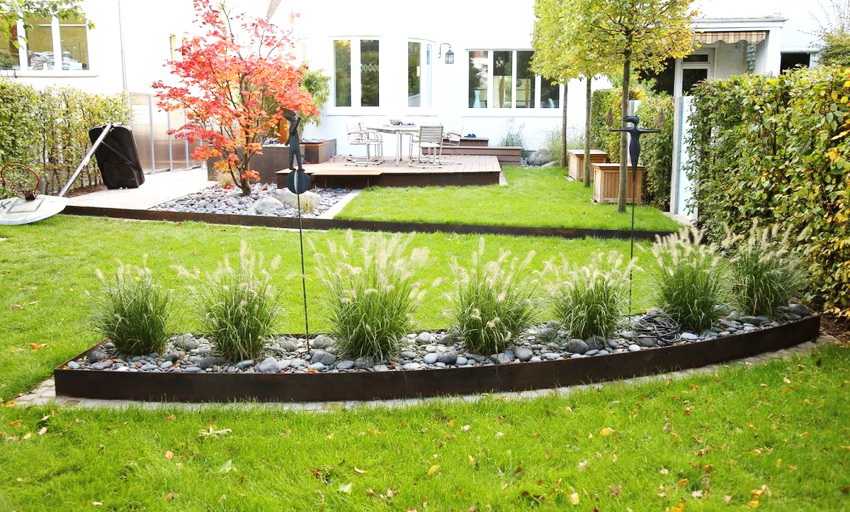 Садовая бордюрная лента - для грядок газонов клумб + фото