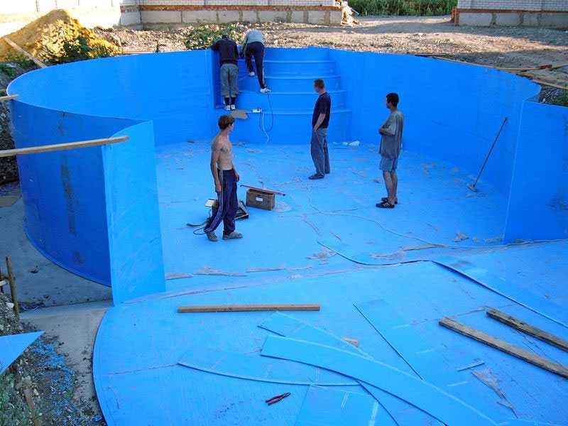 Крытый бассейн для дачи своими руками - разновидности конструкций